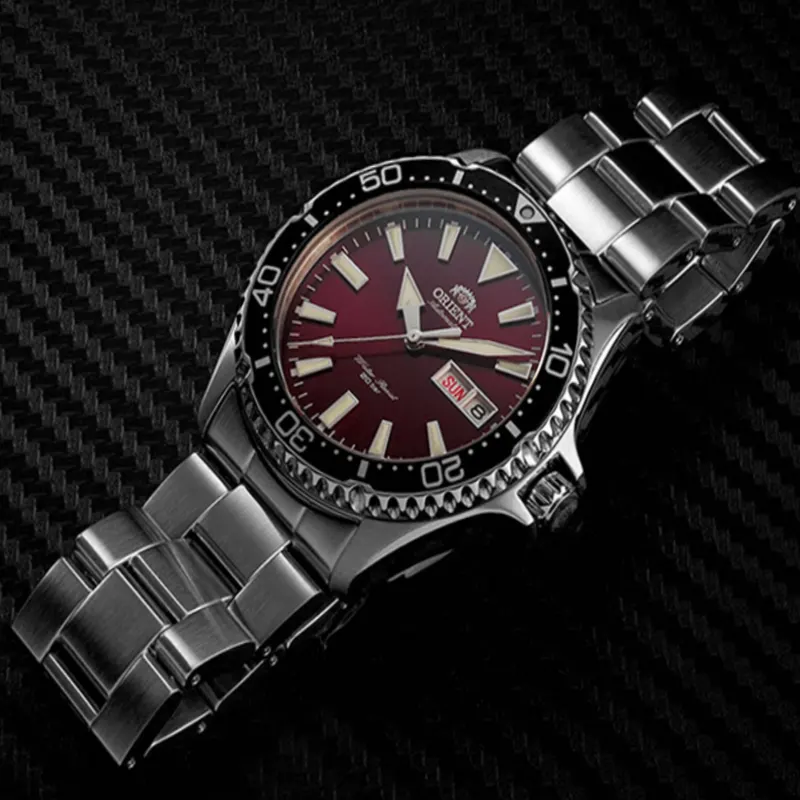 Orient Kamasu Automatic Plabe Maroon Dial Men's Watch  RA-AA0003R19B